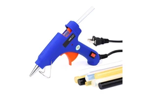 Adjustable Temp 100W Hot Melt Glue Gun Dual Size 7/11mm Fast Heating Low Drip