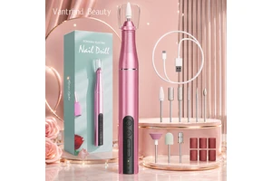Professional Cordless Electric Nail Drill Machine Aluminum Material Rechargeable Nail Equipment Support OEM/ODM