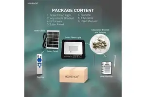 2 Pack 40W Solar Outdoor LED Floodlight with Remote Automatic IP66/67/65 Rated for Home and Garden ROHS Certified