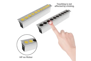 Modern Design Rectangular LED Ceiling Light Aluminum Slim Recessed Grille Surface Mounted Liner Grille Indoor Office Use
