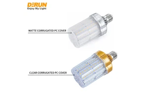 Good Quality Lotus Shape Clear Corrugated PC Cover 30W LED 25000hrs 6500K E27 220-240V E27 Screw LED Corn Bulb , LED-LOTUS
