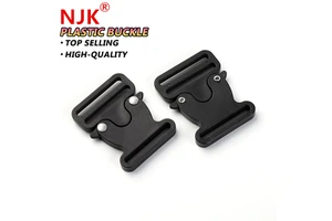 Wholesale Waterproof Tactical Vest Thin Webbing Plastic Side Release Buckles Good Quality Black Bags Belt