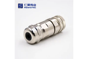 GX12 GX16 GX20 M8 M16 M12 Aviator Connector Custom Crimp 4 Pol D Code Pnp L-shaped Pin Circular Metric Connectors P