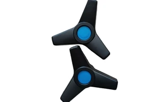 High Quality Triangle Arrow Fastening Handle Three Lobe Bakelite /plastic Clamping Knob Handle 100*M16