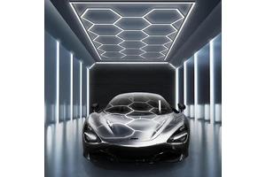 Etop Hexagon Detailing Workshop Ceiling LED Lights for Car Shop and Garage Honeycomb Lights