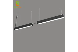 LED up Down Linear Light 5 Years Modern Aluminum Office DIP Switch CCT Power 130lm/W Linkable LED Suspended Linear Light