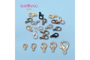 Wholesale Multi-size Metal Lobster Claw Clasp Alloy Metal Clasp Hook