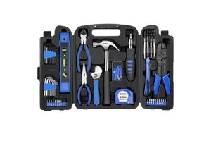 130 Pc Tool Set & Case Auto Home Repair Kit DIY Household Hand Tools