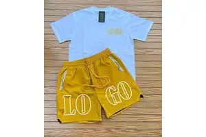 Men's Trending 2025 Cotton Tshirt Shorts Set Summer Top Clothing Sets Breathable Casual T Shirt Shorts Set
