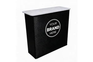 Aluminium Light Box Tube Counter Portable with Hassle-Free Assembly for Trade Fair Ads