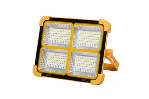 Portable Solar Powered LED Lights IP66 ABS Outdoor Camping Emergency Adjustable Dimmable Floodlights Road CE Certified 2-Year