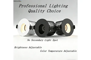 RS39022 LED Spotlight Direct Plugin Integrated Light Cup Double Color Ceiling Recessed Umbrella Replace Crystal Light Source