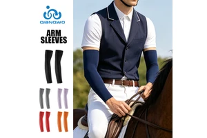 Fashionable and Versatile Knit Ice Silk Sleeves Sun Protection Breathable Cycling Sleeves Sports Arm Sleeves