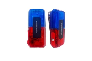 Rechargeable Reflective Strobe Warning Lamp with Shoulder Clip for Security Sanitation & Cycling-Super Bright