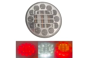 New Style High Brightness 4inch Round Tail Rear Light Reflector Cup Running Brake Stop Turn Signal Marker Reverse Truck Trailer
