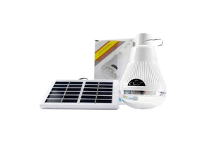 GR020 Hot Sell Rechargeable Solar Lamp Solar Light Bulb Super Bright Work Light Panel Garden Road Suit Camping Home Indoor