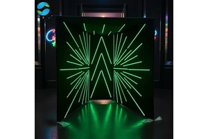 Portable Custom 360 Photo Booth Enclosure with LED Backdrop for Trade Show Exhibition Events