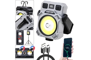 LED Work Light Multi Functional Folding Magnetic Base 180° Rotate Rechargeable Waterproof For Car Repair Working Light