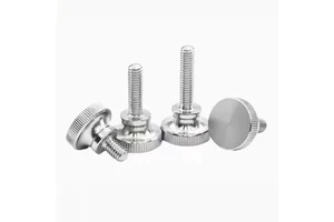 JIUYI JYF26001 Knurled Thumb Screw Stainless Steel Hand Tighten Knurl Head Non Slip Manual Adjustment M4-M20 Size For Machinery