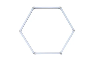 Hexagon Garage Lights With Rectangle Frame, High Brightness for Garage, Shop, Basement, Car Detailing Shop Etc.