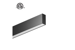 Aluminium Led Linear Light Rectangle Suspended Indoor Linear Pendant Light IP44 Rated Dimmable Black/White Options Office