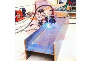 HK-8SSWT-H MIG Automatic Brushless Motor New Stainless Steel H-beam Welding Tractor Oscillator Side Suction Trolley Huawei 100%