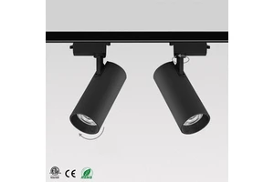 30W LED Track Light Adjustable Contour Spotlight Linear Zoomable Museum Gallery Black Track Light Projector