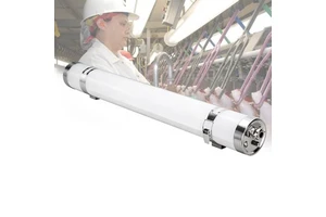 0.6/1.2/1.5m IP69K Farmyard Triproof Light 20W 40W 60W Led Lamp Waterproof PMMA Housing Linkable Anti-Corrosion Easy Clean