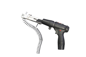 Electric Spiral Chain Nail Gun with Automatic Feature & Spiral Gun Head for Woodworking Finishing & Drywall Tool Power Tools