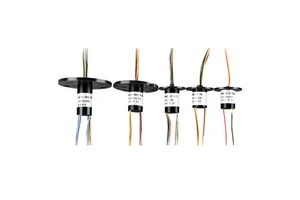 Taidacent 12.4/15.5/24mm Hollow Rotary Conductiv Joint Connector 2/4/6/8/12/18/24 Wires Capsule Slip Ring Electrical Connectors