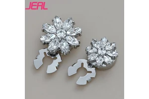 2026 Hot Selling Custom Flower Metal Button Cover Clip Cufflinks Decorative Buttons DIY Accessories For Clothing