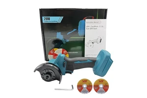 21V Lithium Battery 3" Angle Grinder / Angle Cutter, Small Angle Grinder for Cutting Wood, Metal and Stone