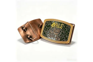 Customized Metal Belt Buckle, Rectangular Soft Enamel Belt Buckle, Personalized Carving Decoration Belt Buckle