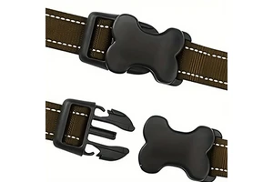 Bone Shaped 10mm Heavy Duty Plastic Quick Single Side Release Contoured Snap Clip Buckle for Safety Belt Replacing Dog Collars