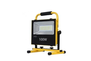 Factory Supply Slim High Lumen Aluminum 100W Reflector Outdoor Work Lamp Dimmable Rechargeable Red Blue Strobe LED Flood Lights