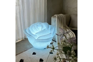 Luminous Rose Lantern Decoration Bar Club Table Lamp RGBW Colorful Night Lamps Illuminated Rose Flower Motif Light