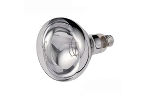 Professional Infrared Heater Lamp IR125 100W 150W 250W 375W IR125 Clear Silicone Coating Aluminum Reflective