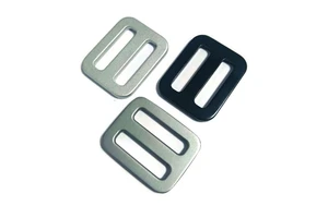 20mm/26mm31//38mm/46mm/52mm Aluminum Slider Belt Buckles Clips Adjustable Square Metal Ladder Buckle