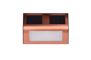 Factory Best Price Copper-plated Stainless and Plastic Solar Garden Deck Light Solar Step Light