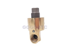 GOGO Left/Right-hand Thread Industrial Brass Swivel Joint 50 Degree C 120C Water Connector Rotary 2 1/2 Inch Rotating Fitting high quality