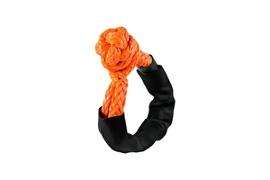 Lightweight UHMWPE Fiber Soft Shackle 20 Tons Breaking Force, High Strength Abrasion Resistance for Car Rescue & Towing