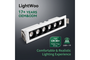 LED Grille Light Linear Ceiling Lamp UGR10 Low Glare Deep Baffle Embedded for Library Multi Headed Down Spot Light Factory Price