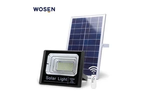 Solar LED Flood Light High Power Remote Control Waterproof IP65 30W Garden Use Industrial