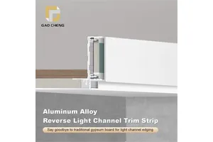 Modern Villa Suspended Ceiling Luminous L Corner Lamp Aluminum Alloy Profile Double Eyelid Groove Shadow Seam Exterior Hotel