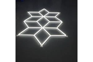 Working Lights Custom 110V/220V Honeycomb Lamp Barbershop Led Lights Inspection Detailing Hexagonal Led Garage Lights Fixtures