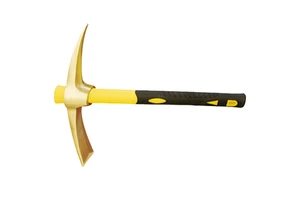 Non Sparking Non Magnetic Industrial Grade Pickaxe with Al-Cu Be-Cu Head Material and Fiberglass Handle OEM Available