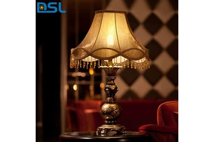 Modern Luxury Resin Simple Decorative LED Table Lamp for Home Bedroom Bedside Use