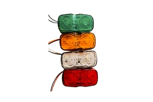 Truck Trailer LED Side Marker Light Waterproof Clearance Contour Indicator Warning Lamps Amber Red Green White for Van