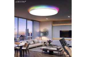 Surface Mounted Indoor Contemporary Bedroom Living Room Indoor Light Decoration Round Modern RGB Led Ceiling Lamp