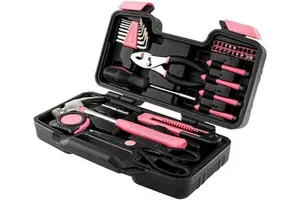 39 Piece Tool Set General Household Hand Kit with Plastic Toolbox Storage Case